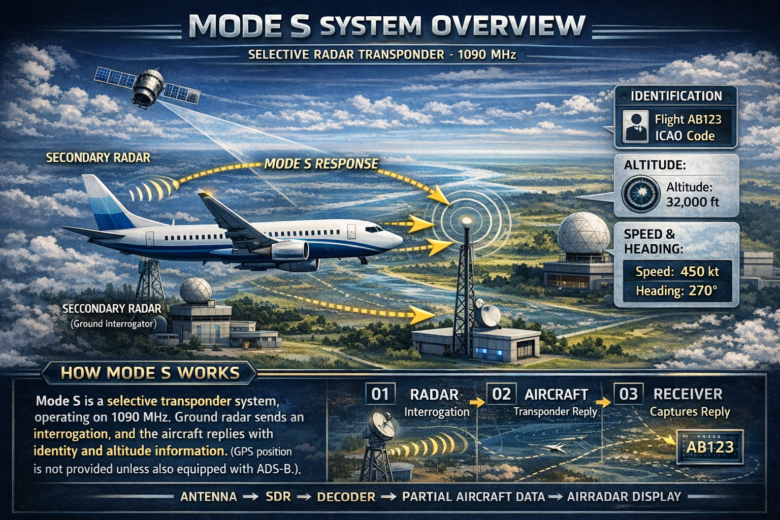 Infografia Mode S estil Airradar